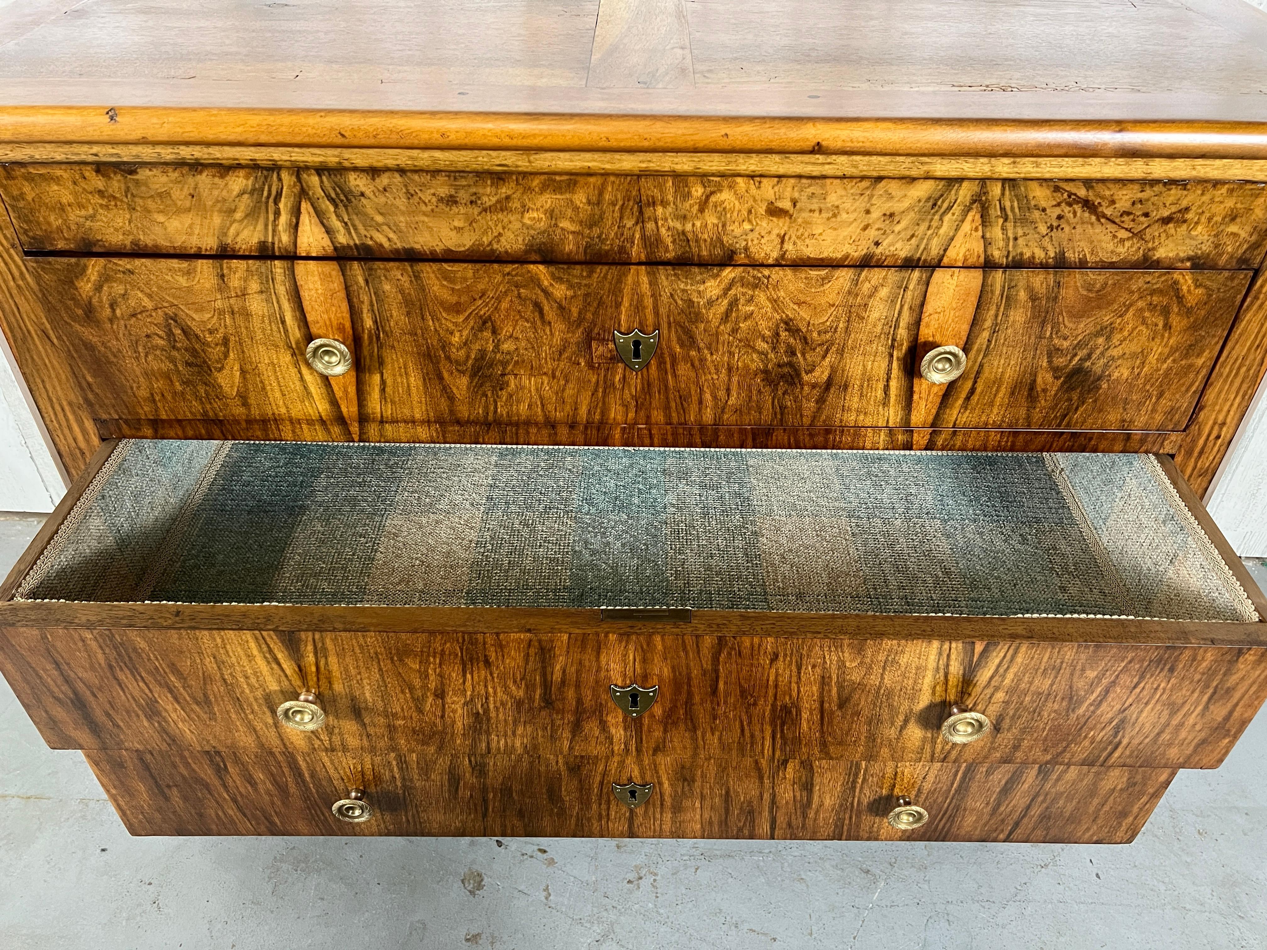 Louis Philippe Three Drawer Commode For Sale 12