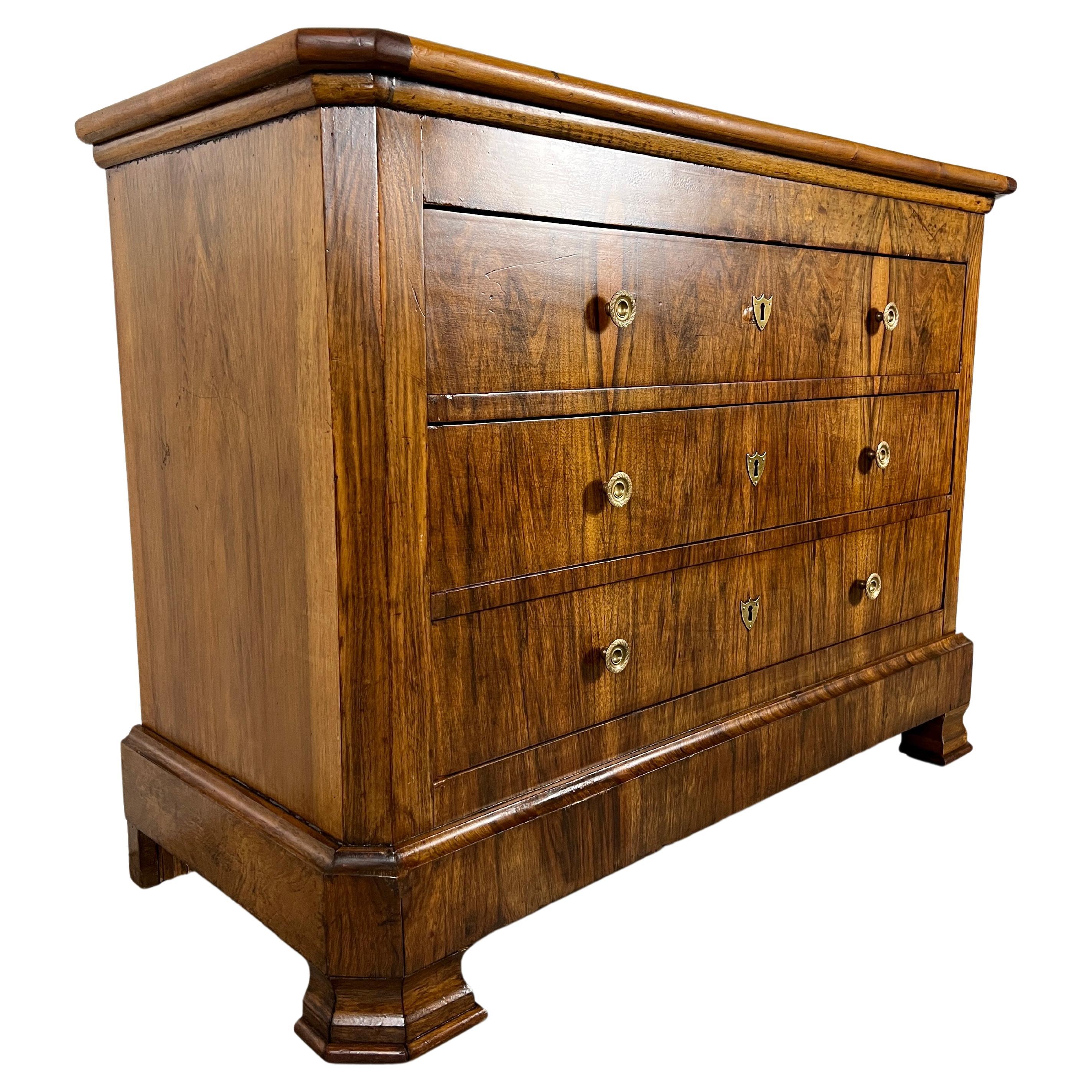 Louis Philippe Three Drawer Commode For Sale 14