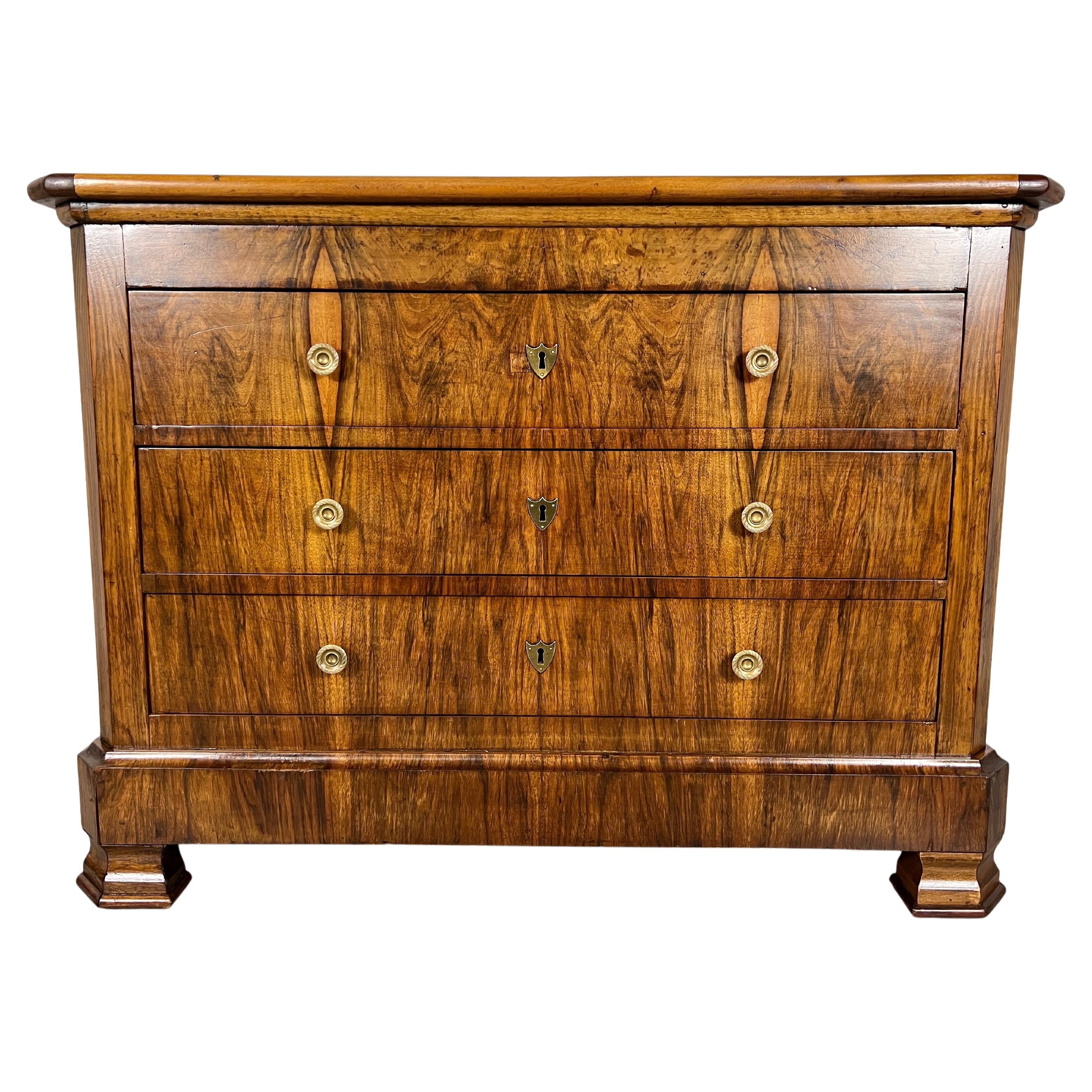 Louis Philippe Three Drawer Commode