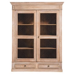 Louis Philippe Vitrine with Mesh Doors