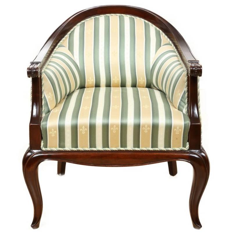 Louis Philippe Walnut Armchair, circa 1860 For Sale