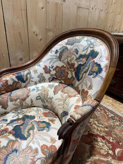 Louis Philippe Walnut Carved Daybed