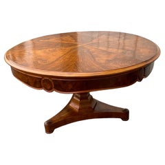 Mesa central Louis Philippe de nogal - Siglo XIX