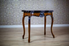 Louis Philippe Walnut Wood & Veneer Card Table From the 19th Century