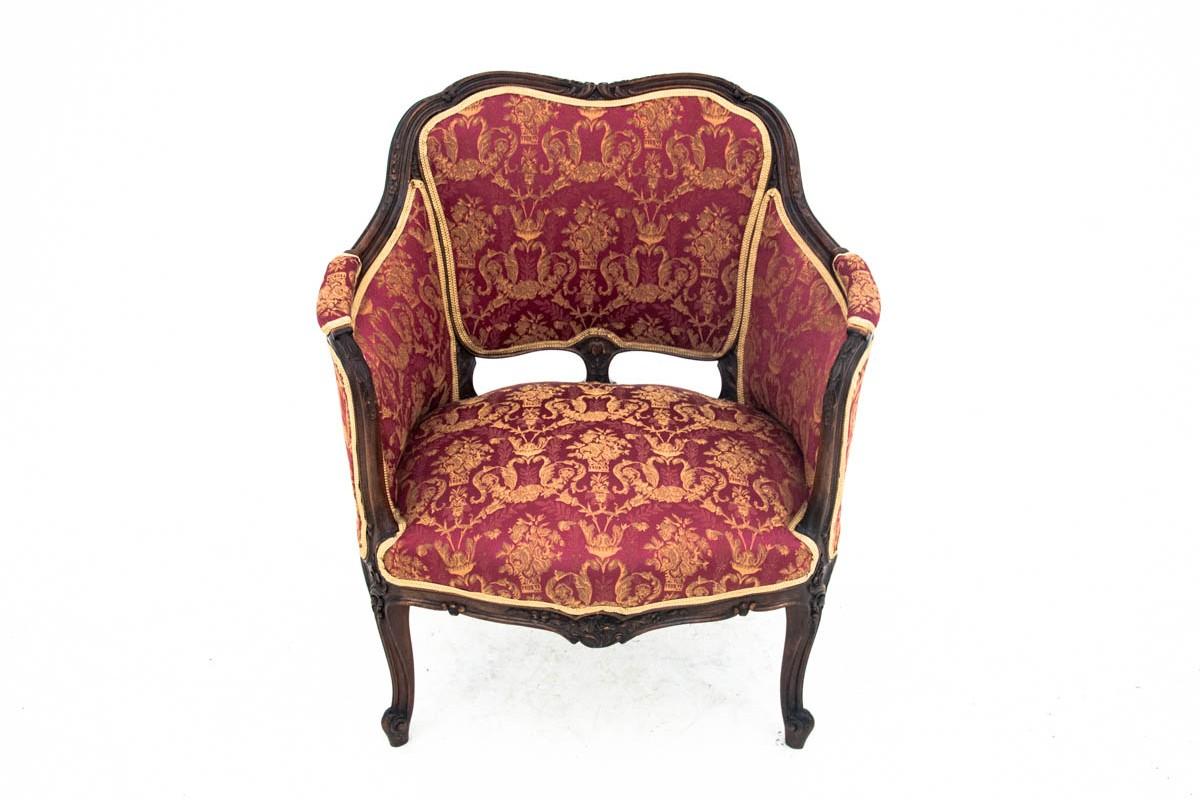 Early 20th Century Louis Phillipe Bergère Armchair, France, circa 1900