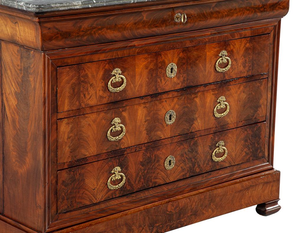 Louis Phillipe Marble Top Commode For Sale 4