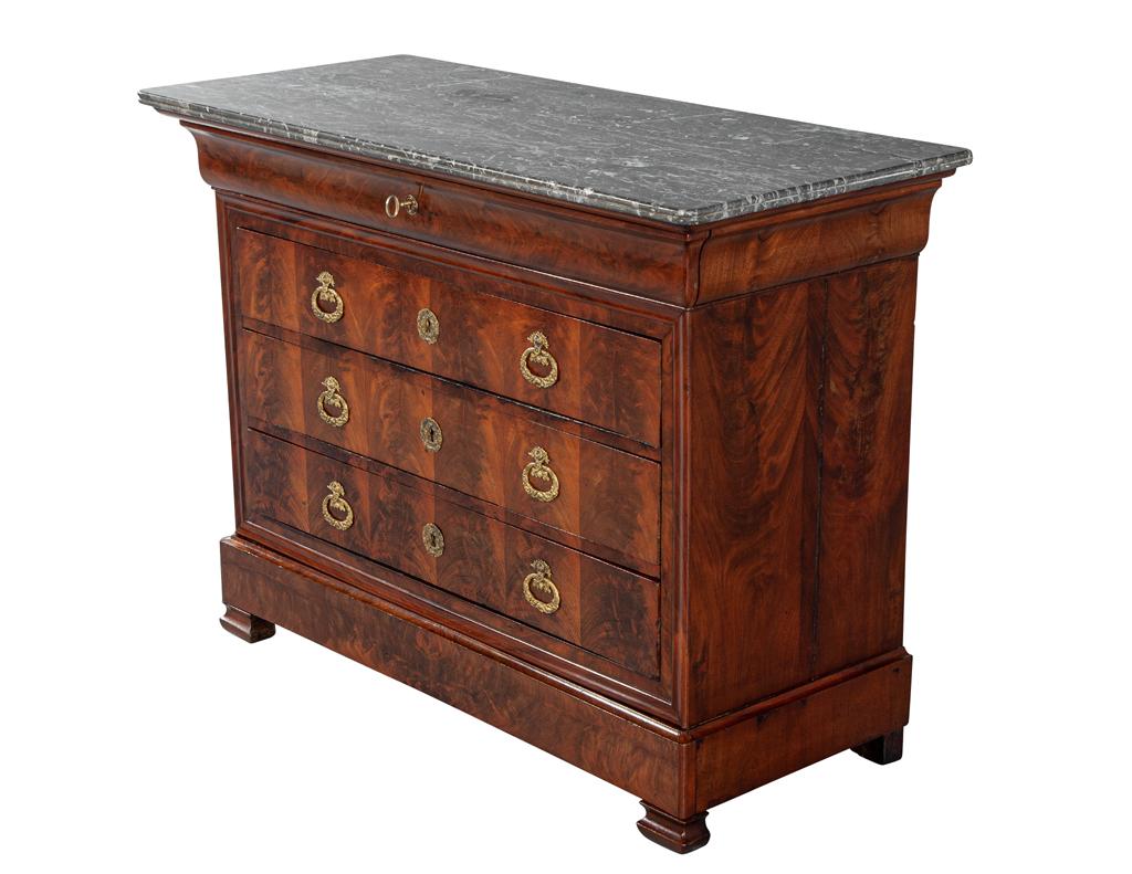 Louis Phillipe Marble Top Commode For Sale 5