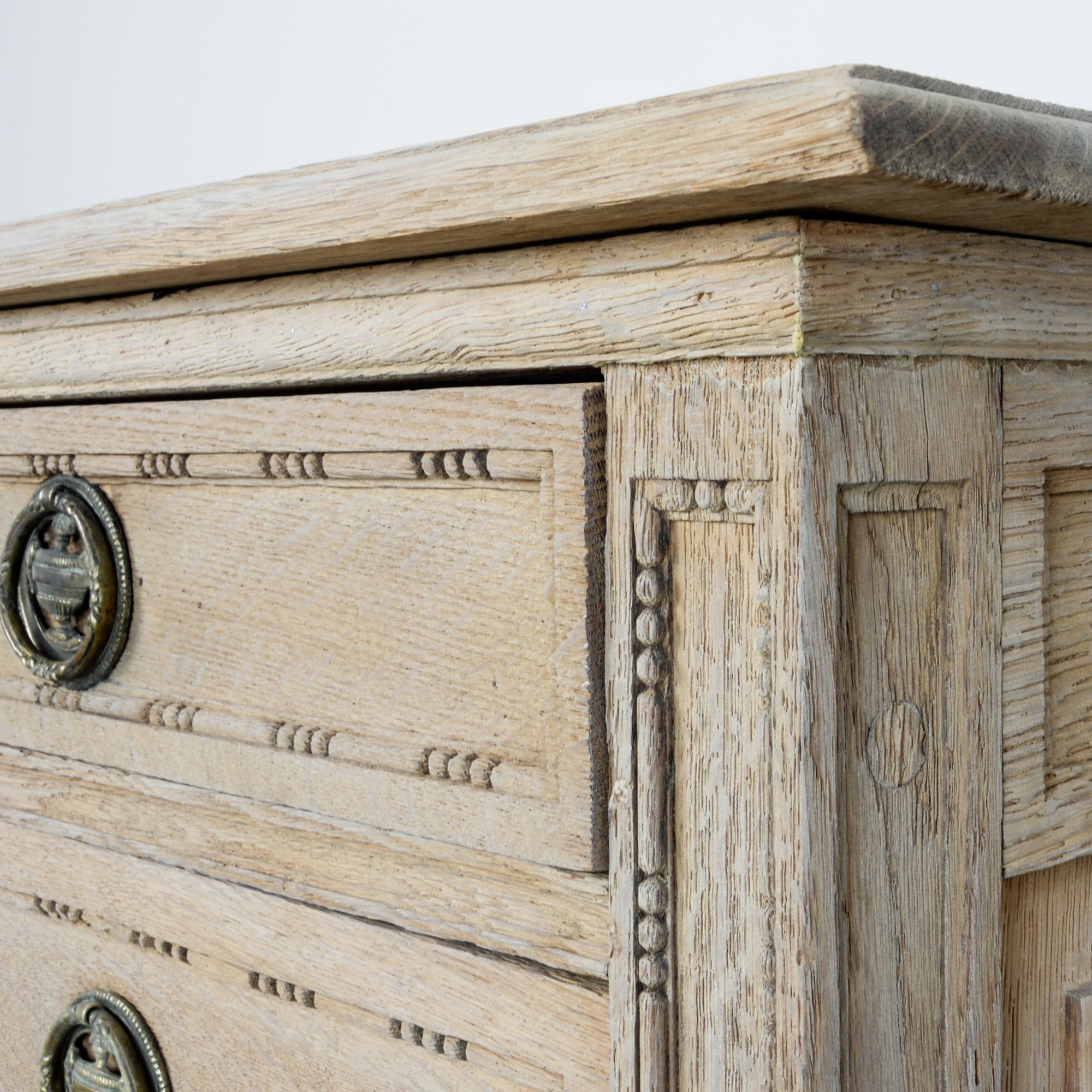 French Louis Phillipe Oak Chest of Drawers