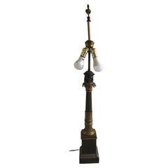 Louis Phillipe Ormolu And Bronze Oil Lamp Base, Electrified, Guillemain Brevete