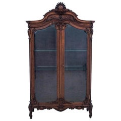 Antique Louis Phillipe Style Showcase, France, Around 1890