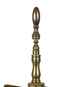 Louis Phillippe Bronze Columnar Table Lamp By Decourt, Paris