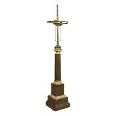 Louis Phillippe Bronze Columnar Table Lamp