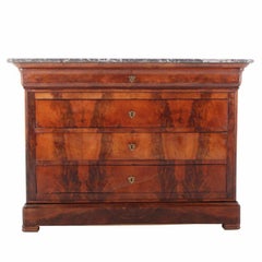 French 19th Century Mahogany Louis Phillippe Commode or Chest