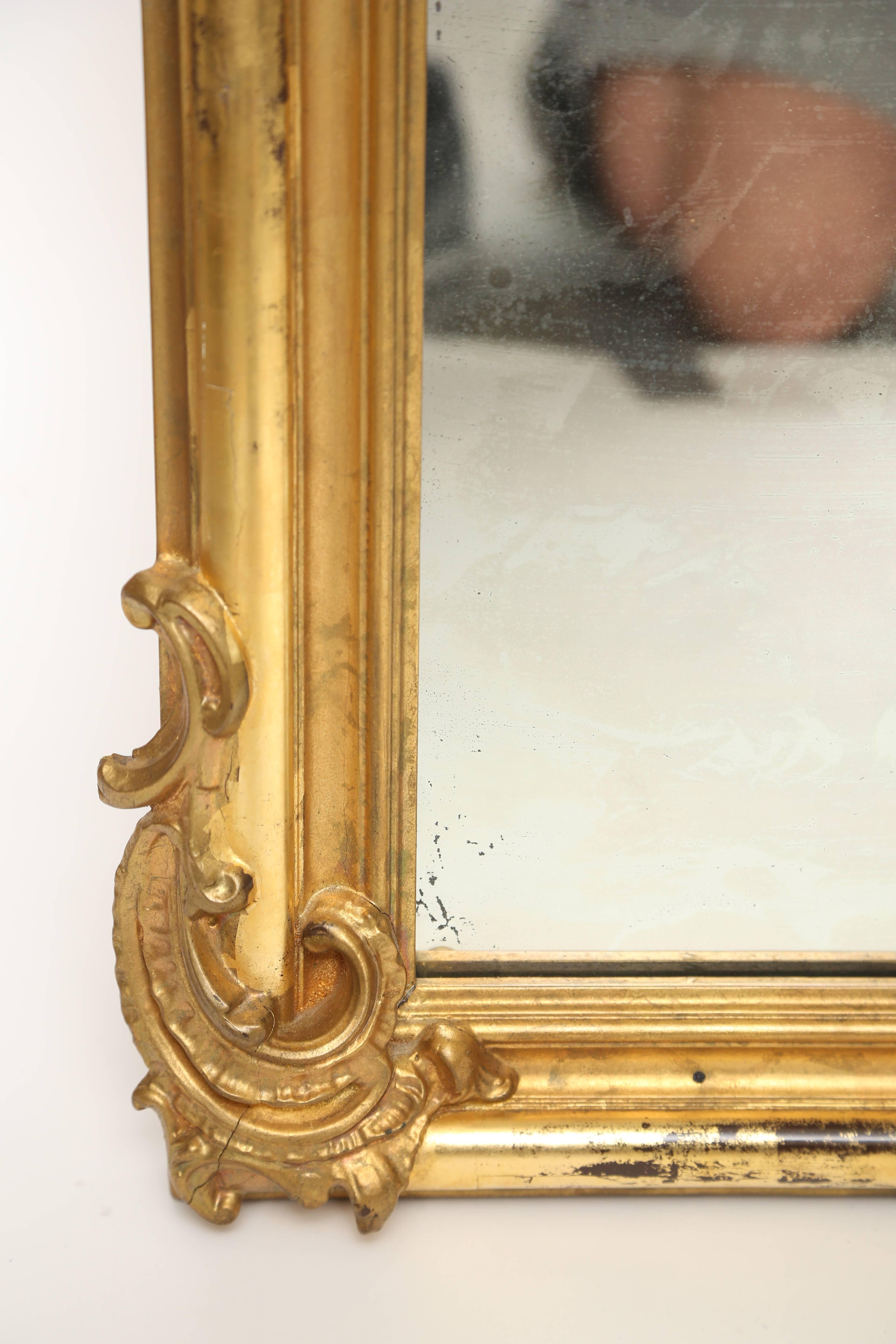 Mid-19th Century Louis Phillippe Gilt Mirror