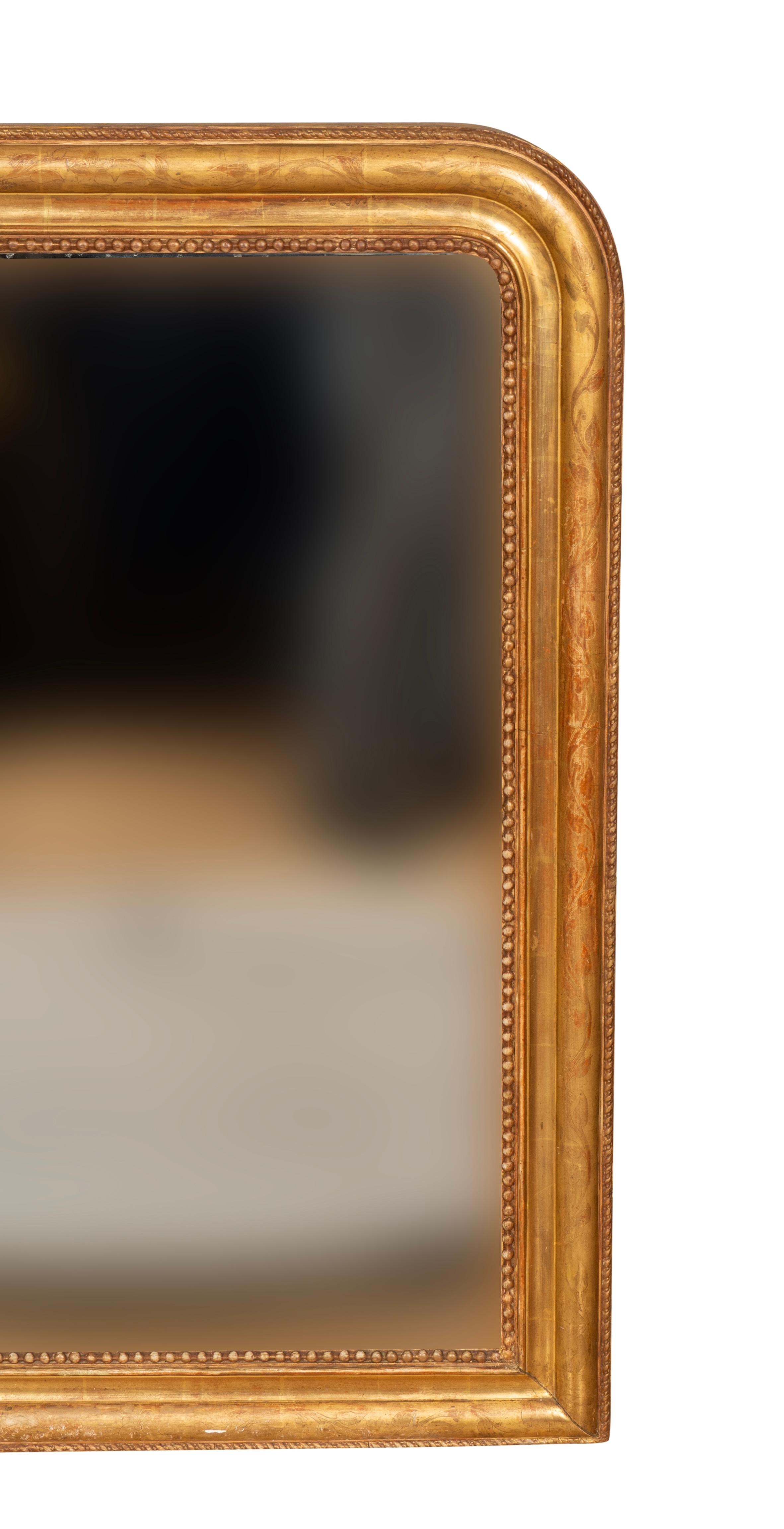 Louis Phillippe Giltwood Mirror For Sale 1