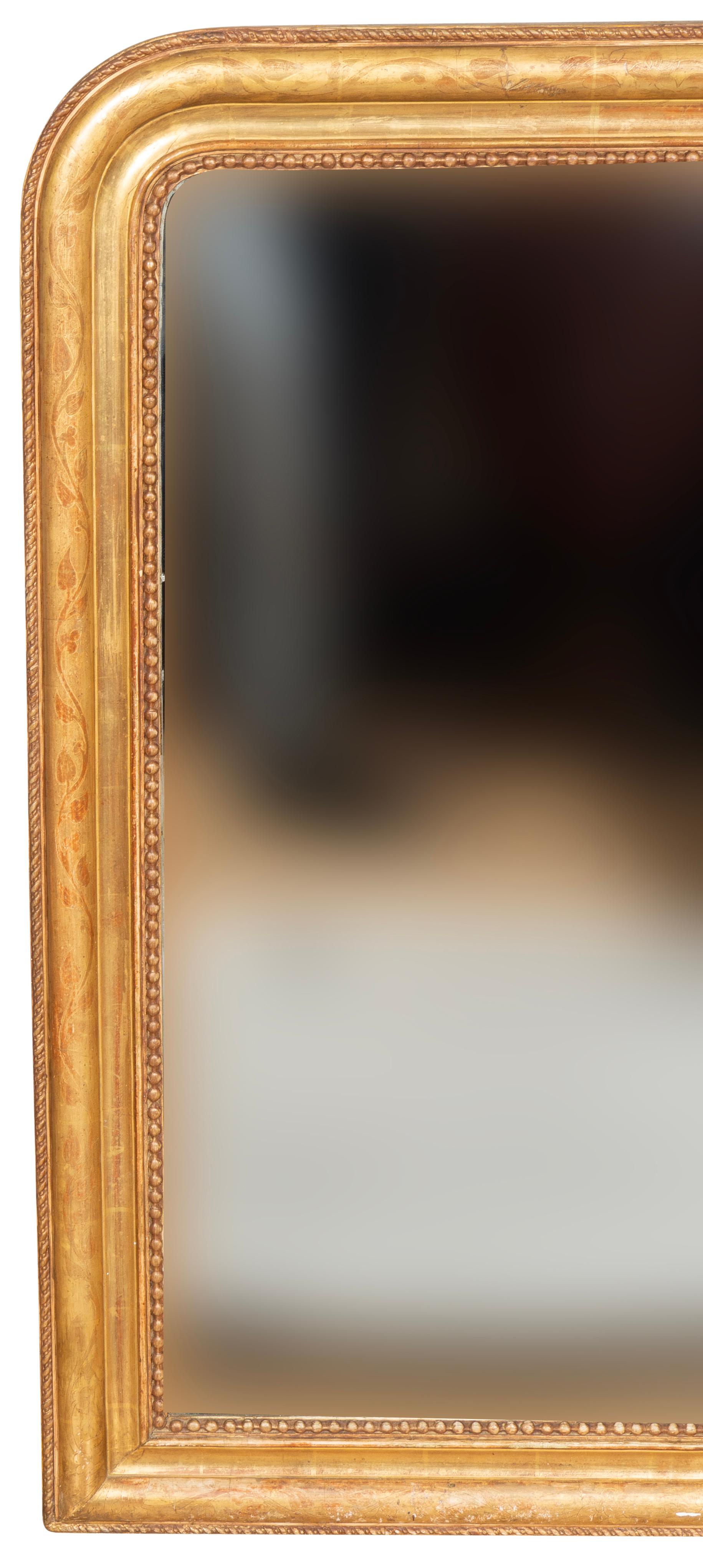 Louis Phillippe Giltwood Mirror For Sale 2