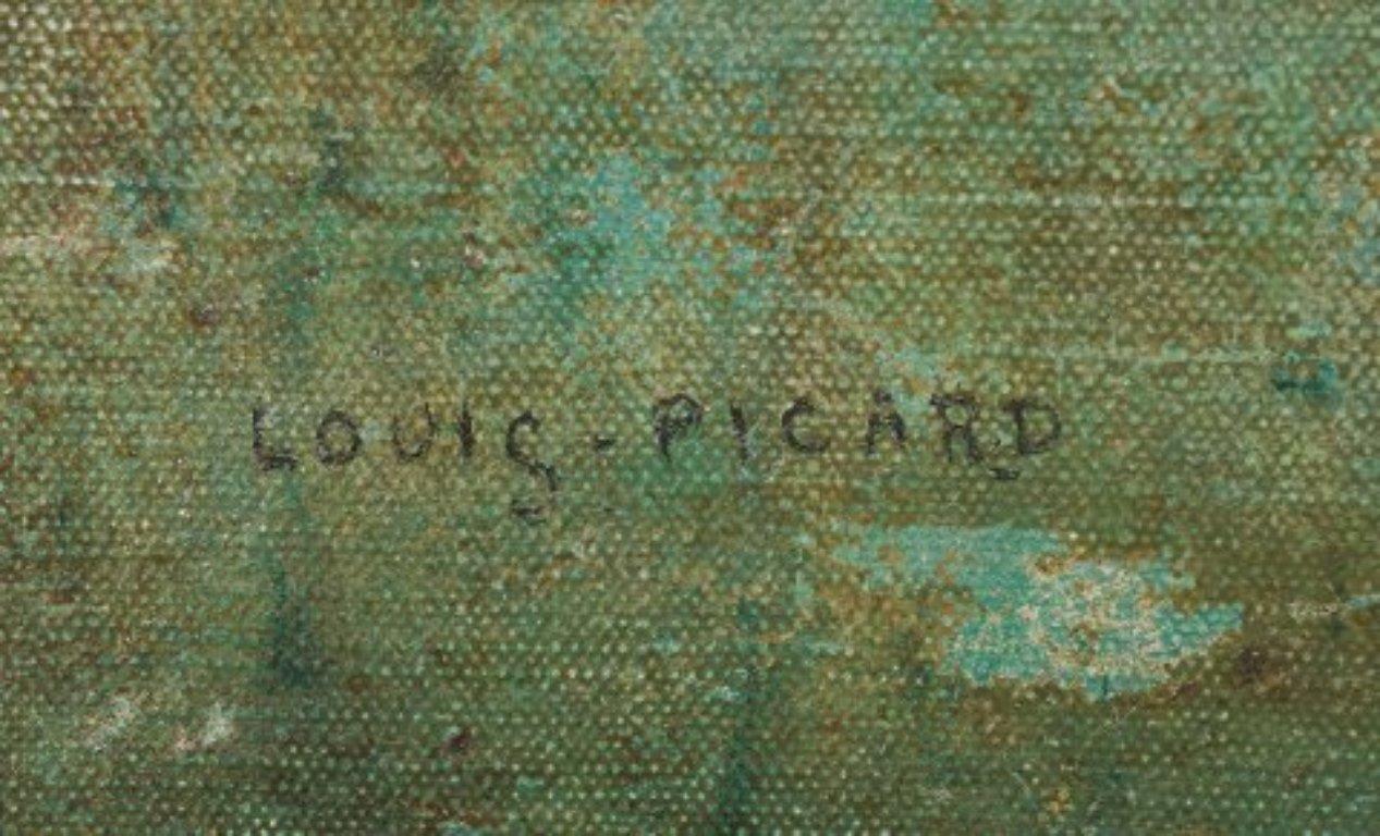 Louis Picard, gut gelisteter französischer Künstler. Öl auf Leinwand. Liegender weiblicher Akt. (Frühes 20. Jahrhundert) im Angebot
