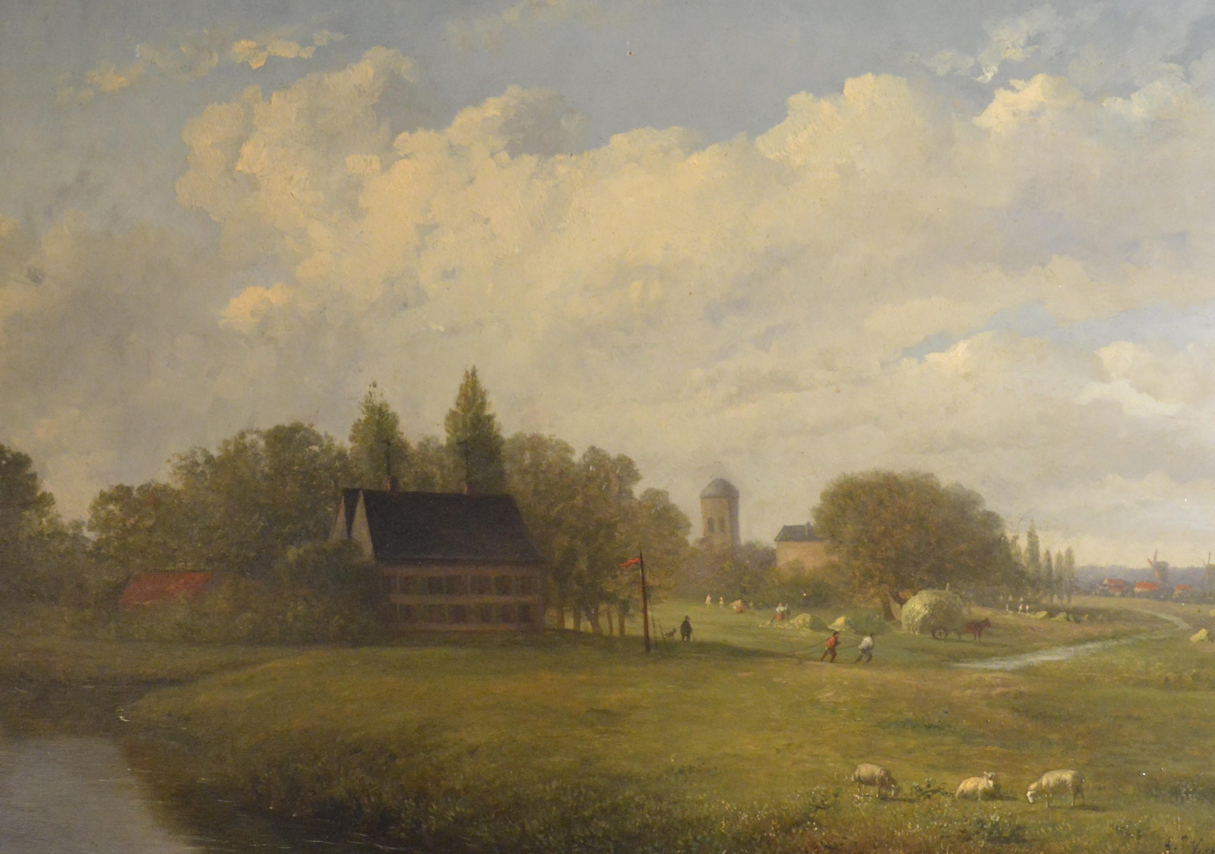 Louis Pierre Verwee (1807–1877) was a Belgian landscape and animal painter. He's considered a key figure in the Romantic school of Belgian landscape painting, which emphasized a return to nature.

Here are some key aspects of his life and work:

   