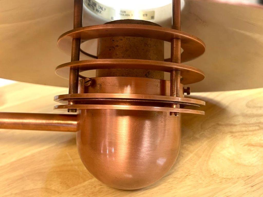 Louis Poulsen A-19 'Nyhavn' Copper Sconce by Alfred Homann & Ole V. Kjær 1976 In Good Condition For Sale In West Palm Beach, FL