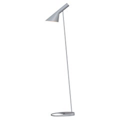 Louis Poulsen AJ Floor Lamp in Light Gray by Arne Jacobsen
