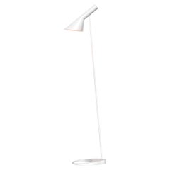 Louis Poulsen AJ Floor Lamp in White by Arne Jacobsen