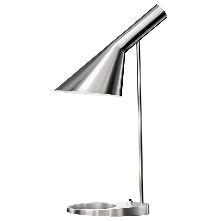 Louis Poulsen, AJ Mini Steel Table Lamp by Arne Jacobsen