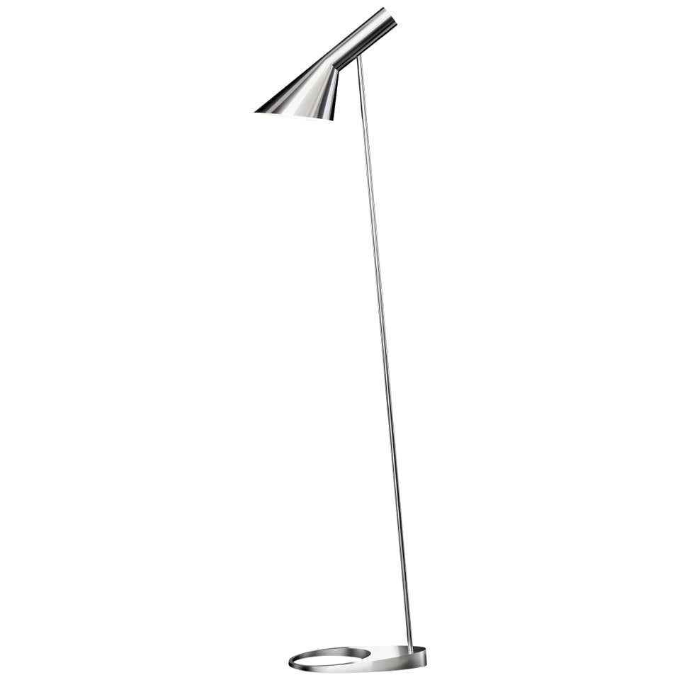 Lampadaire AJ en acier de Louis Poulsen par Arne Jacobsen en vente