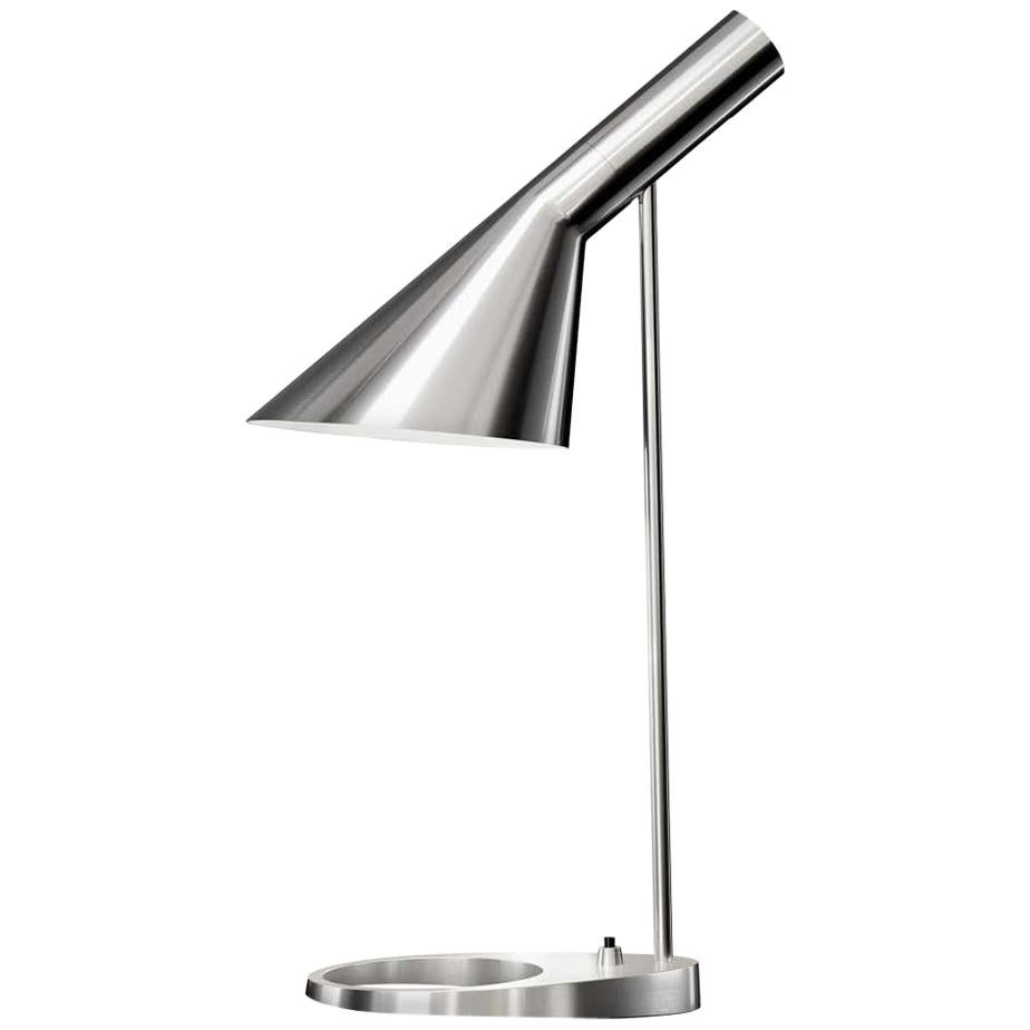 Louis Poulsen, AJ Steel Table Lamp by Arne Jacobsen For Sale