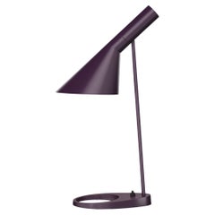 Louis Poulsen AJ Table Lamp in Aubergine by Arne Jacobsen