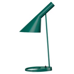 Louis Poulsen AJ Table Lamp in Dark Green by Arne Jacobsen