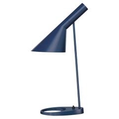 Louis Poulsen AJ Table Lamp in Midnight Blue by Arne Jacobsen