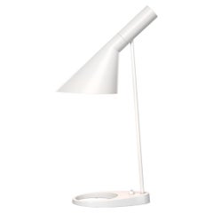 Louis Poulsen AJ Table Lamp in White by Arne Jacobsen