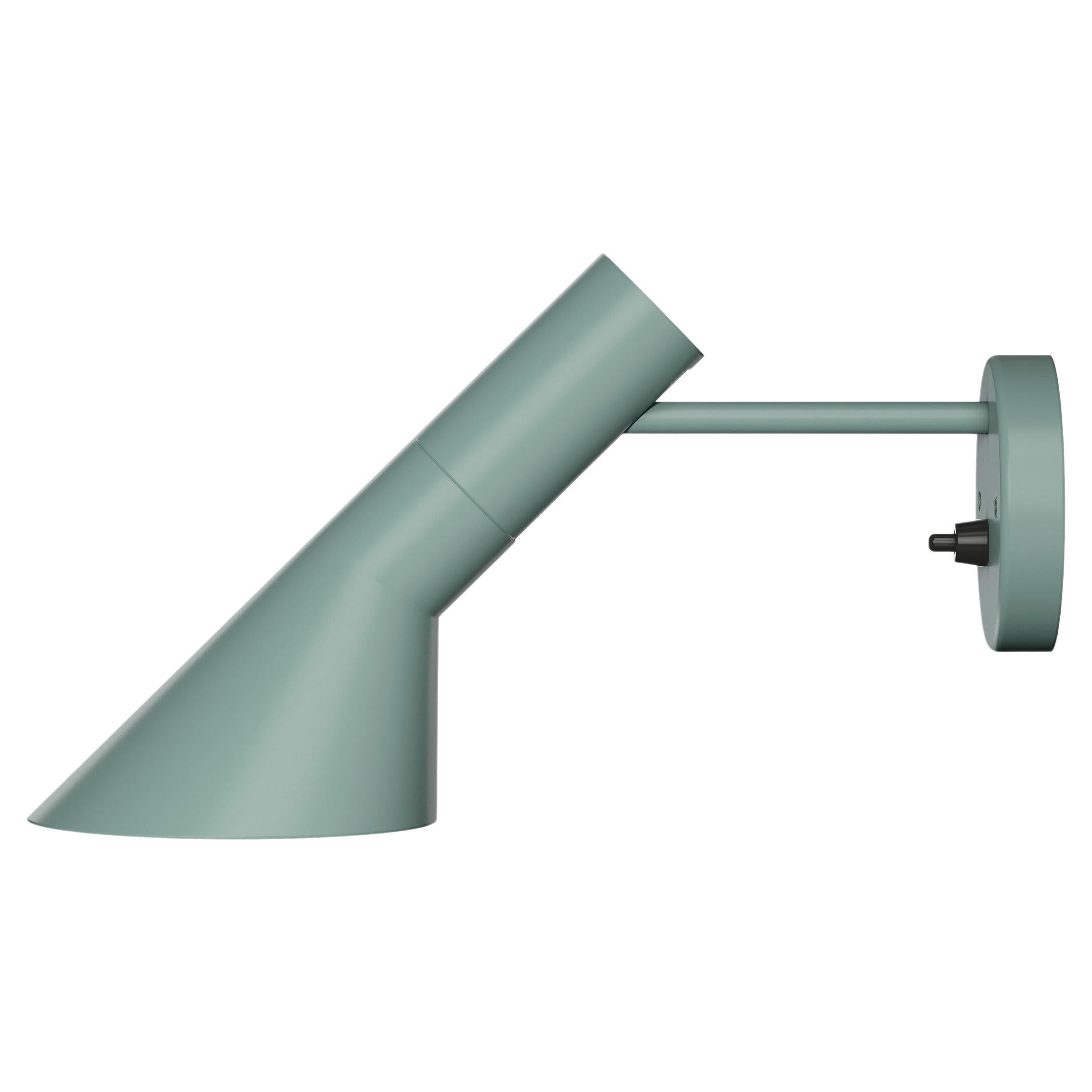 Louis Poulsen AJ Wall Lights in Pale Petroleum by Arne Jacobsen For Sale