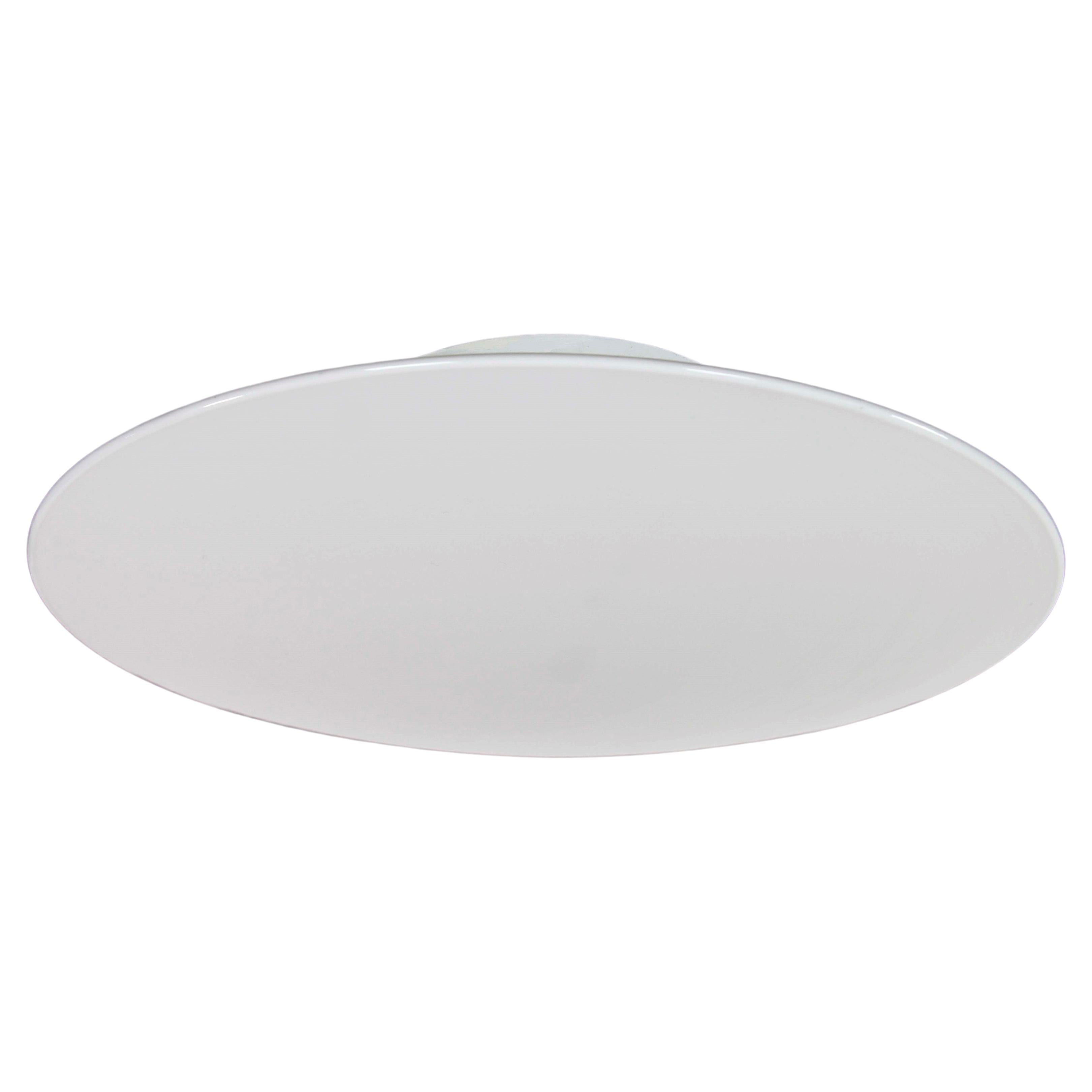 Louis Poulsen & Co. Round White Glass Flush Mount Light For Sale