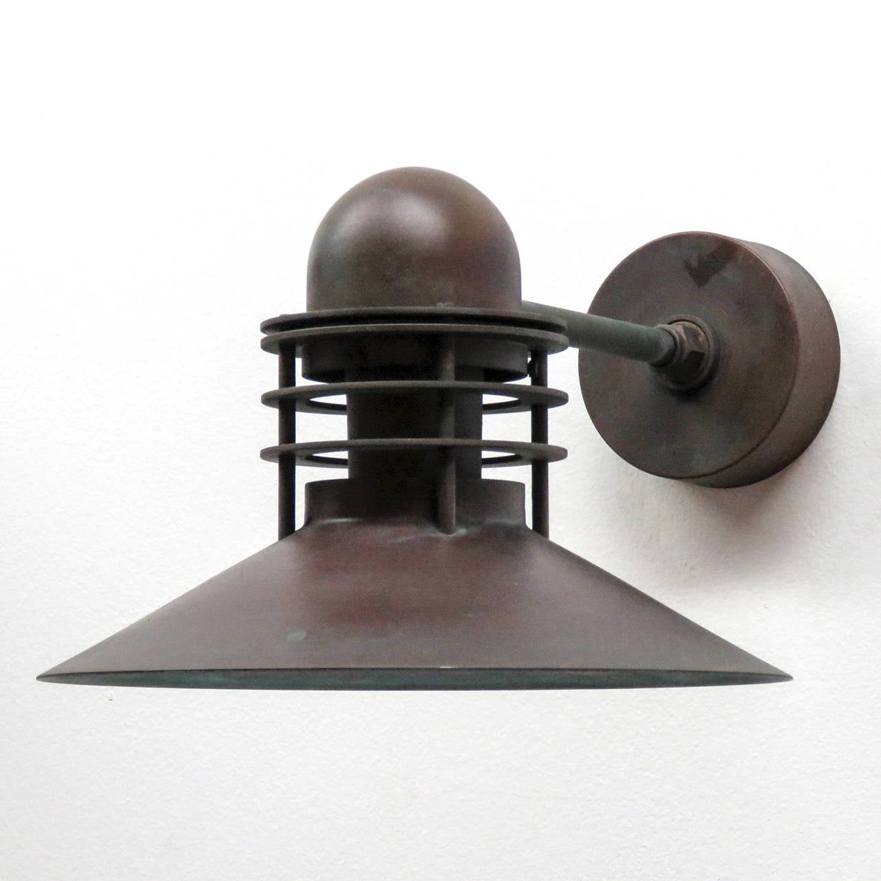 Scandinavian Modern Louis Poulsen Copper Outdoor Lamp