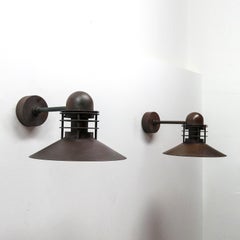 Lampade da esterno in rame Louis Poulsen, anni '70