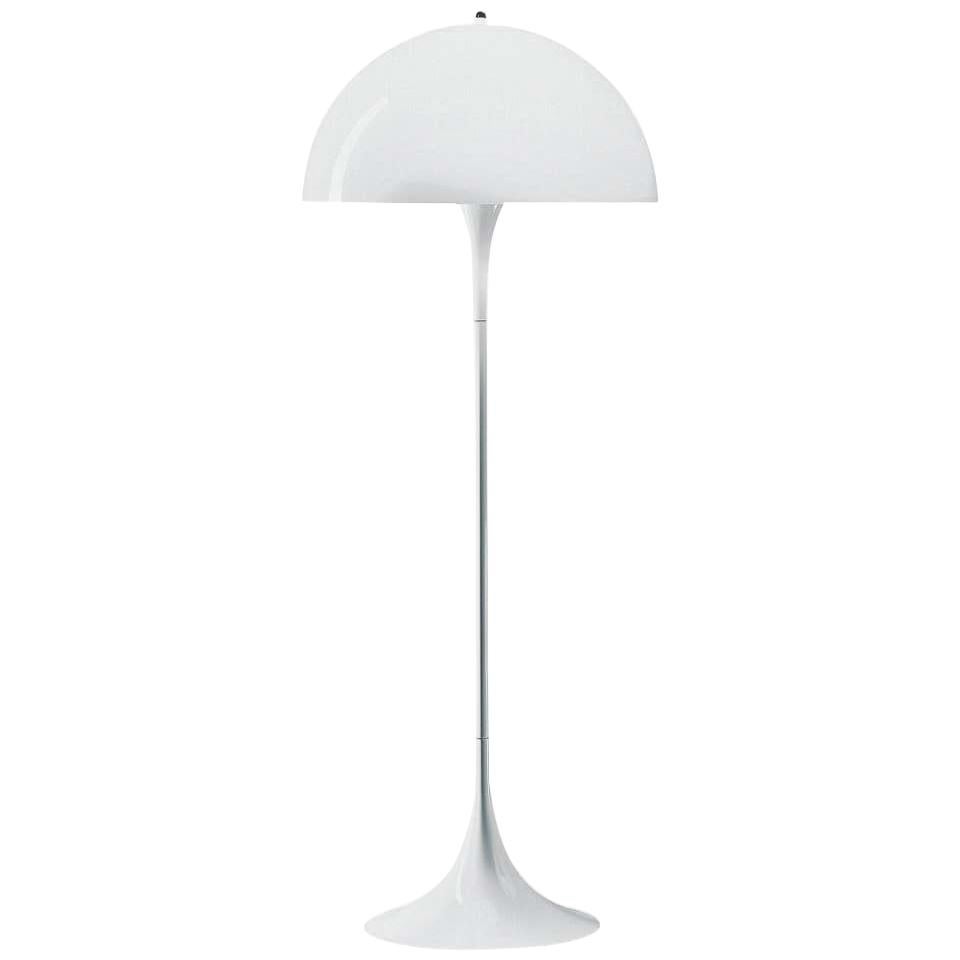 Louis Poulsen, Floor Lamp in White Opal by Verner Panton For Sale