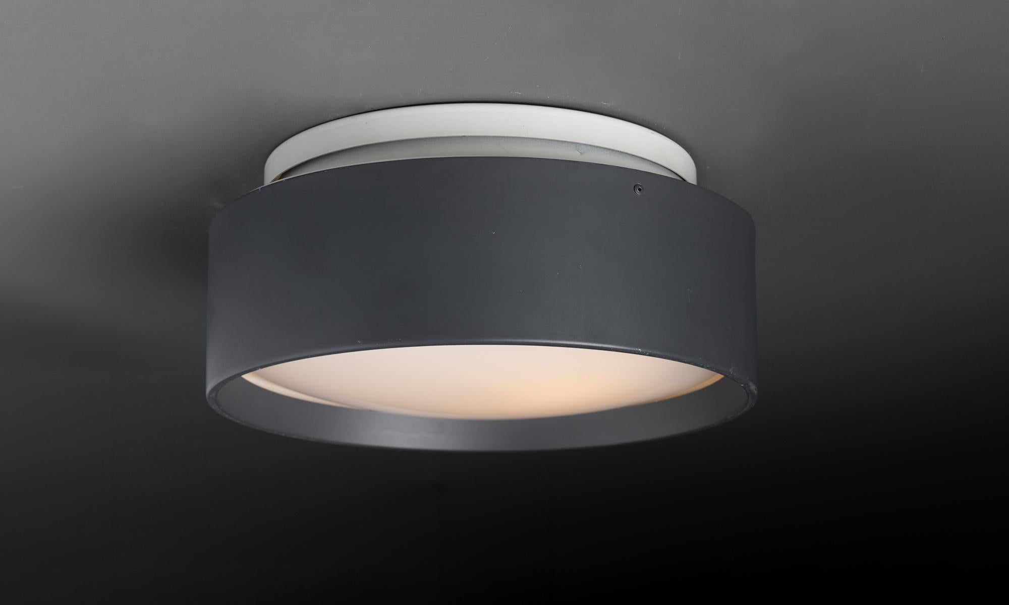 Louis Poulsen Flush Mount Light
Sweden, 1960
Louis Poulsen Metal & Glass Flush Mount light designed by Bruno Gatta.
10.25