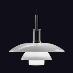 Louis Poulsen, Large Glass Pendant Light by Poul Henningsen