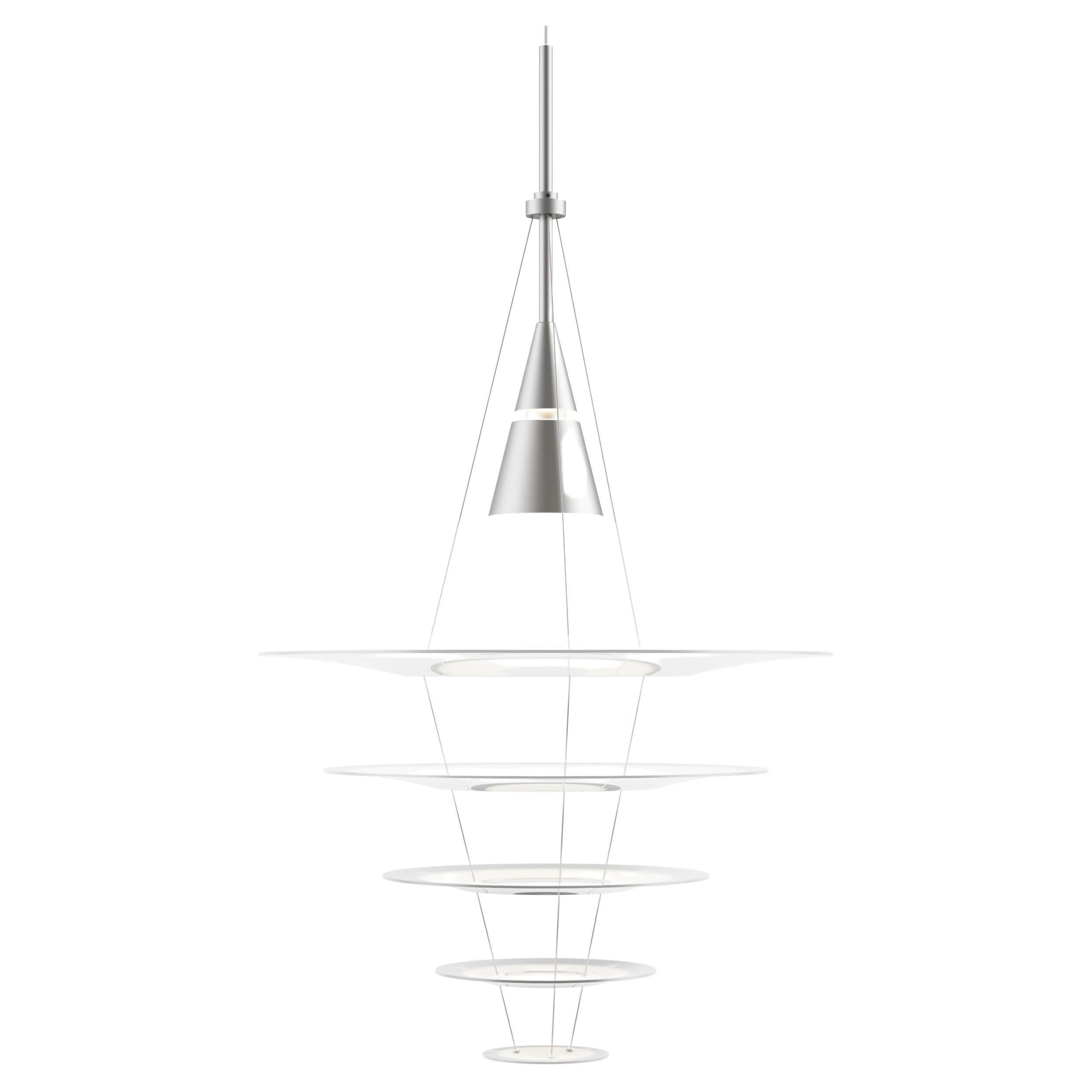 Louis Poulsen Enigma 545 Pendant Lamp in Aluminum by Shoichi Uchiyama For Sale