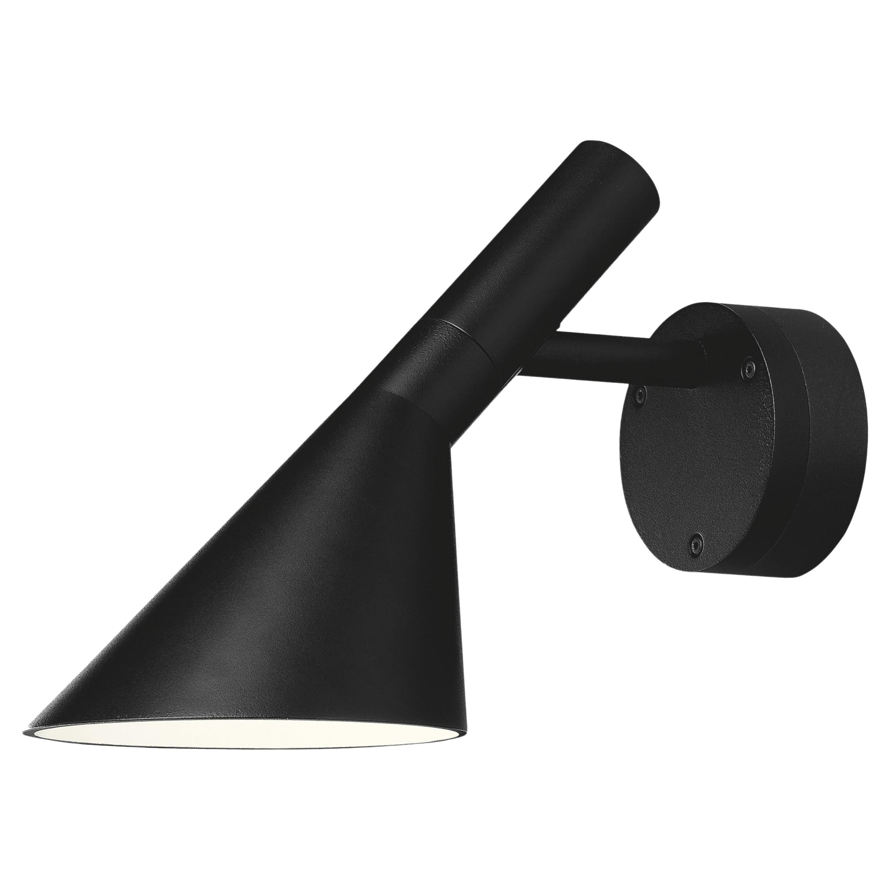 Louis Poulsen Outdoor AJ 50 Wall Lamp in Black by Arne Jacobsen