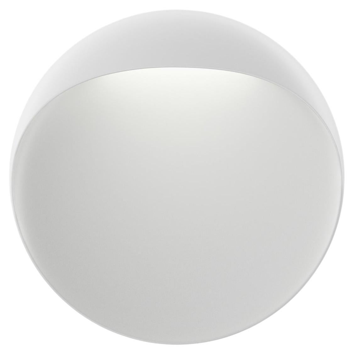 Louis Poulsen Outdoor Small Flindt Wall Lamp in White by Christian Flindt