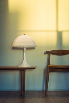 Louis Poulsen Panthella 400 Table Lamp in White Opal by Verner Panton