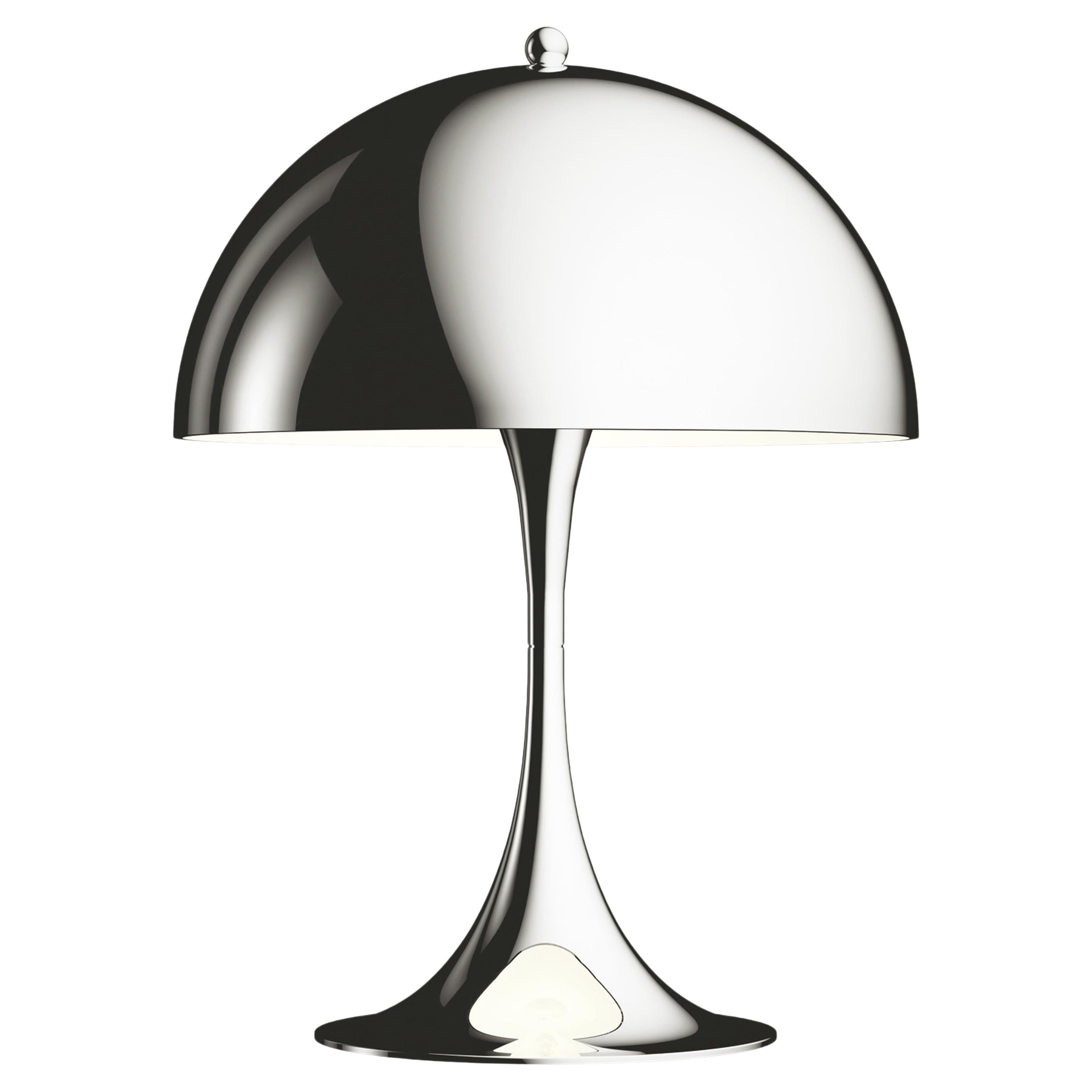 Louis Poulsen Panthella Mini Table Lamp in Chrome by Verner Panton