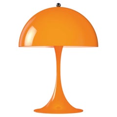 Louis Poulsen Panthella Mini Table Lamp in Orange by Verner Panton
