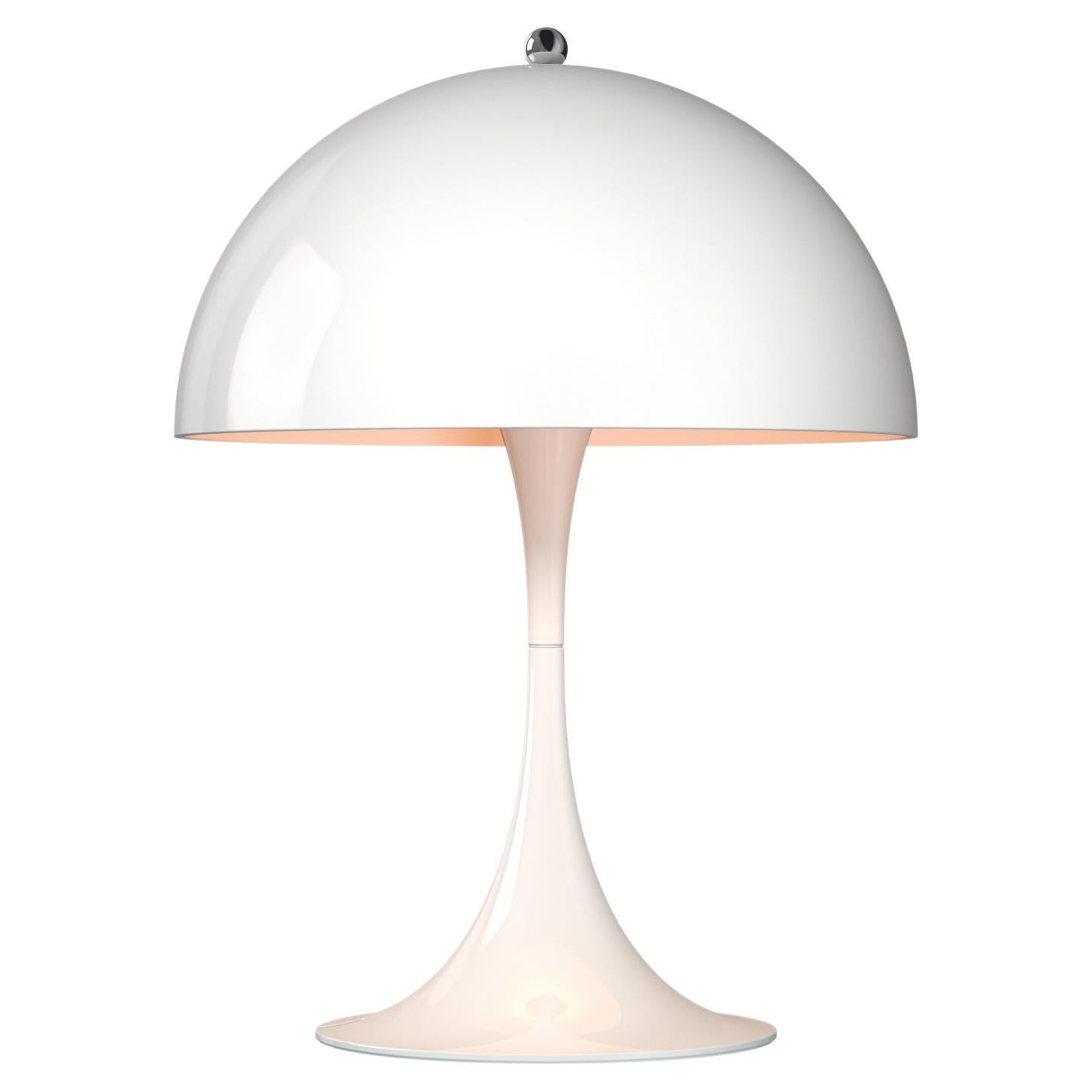 Louis Poulsen Panthella Mini Table Lamp in White by Verner Panton