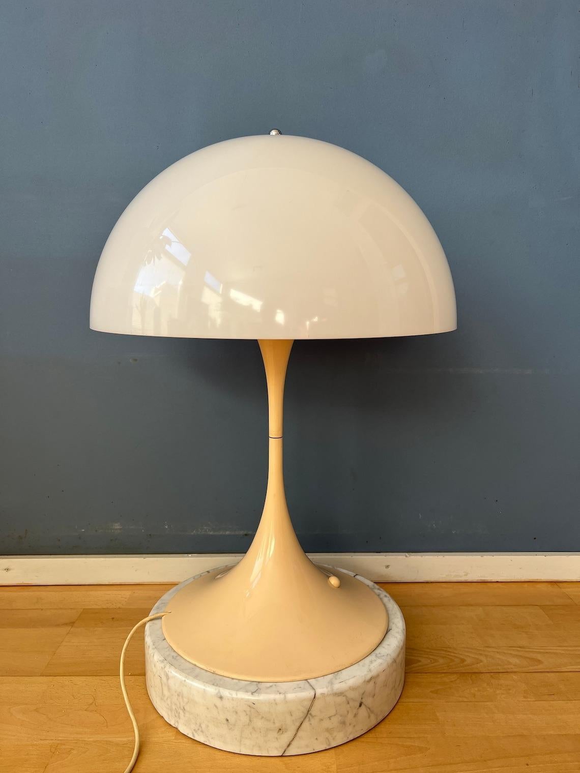 Louis Poulsen Panthella Mushroom Table Lamp by Verner Panton, 1970s For Sale 1