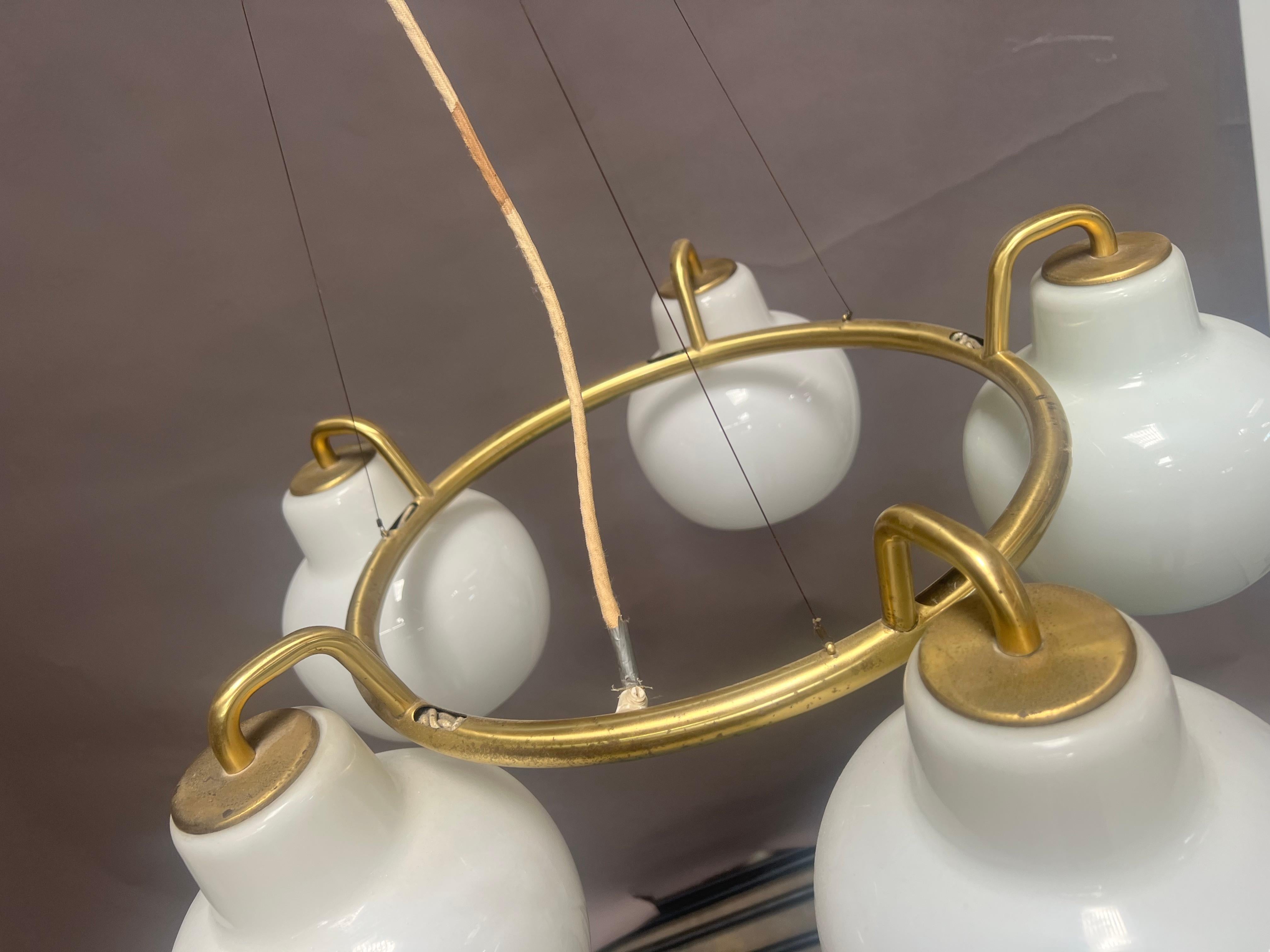 Louis Poulsen, colgante de 5 luces de Vilhelm Lauritzen Danés en venta