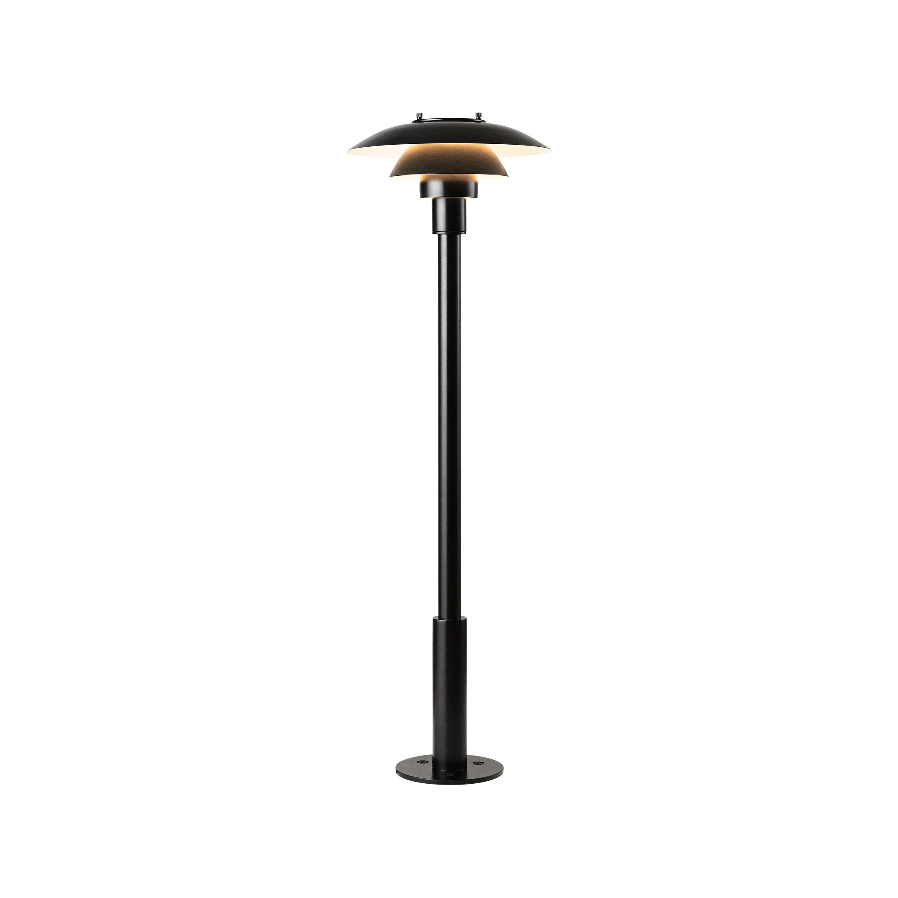 Louis Poulsen PH 3-2½ Bollard Outdoor Lamp in Black by Poul Henningsen For Sale