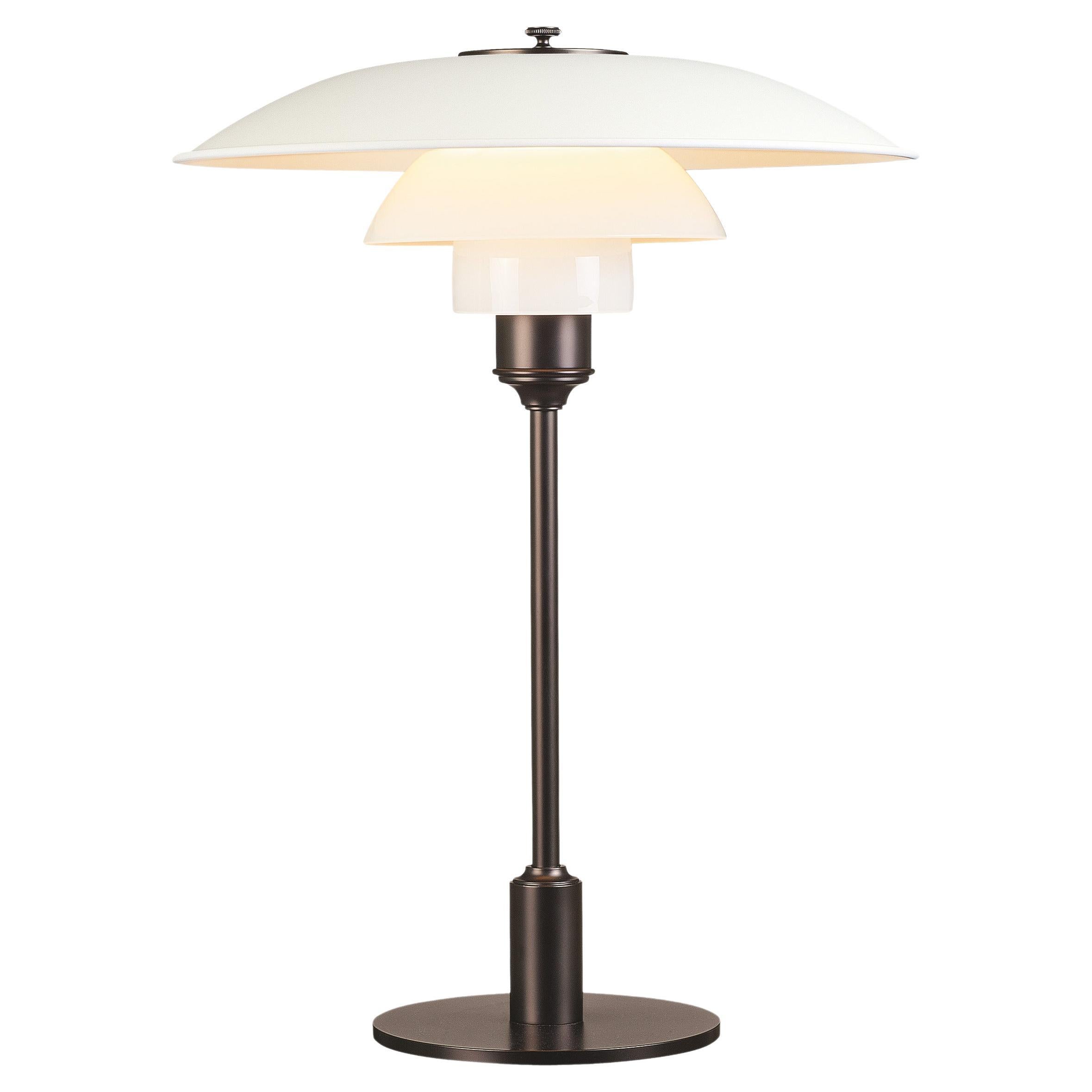 Louis Poulsen PH 3½-2½ Color Table Lamp in White by Poul Henningsen